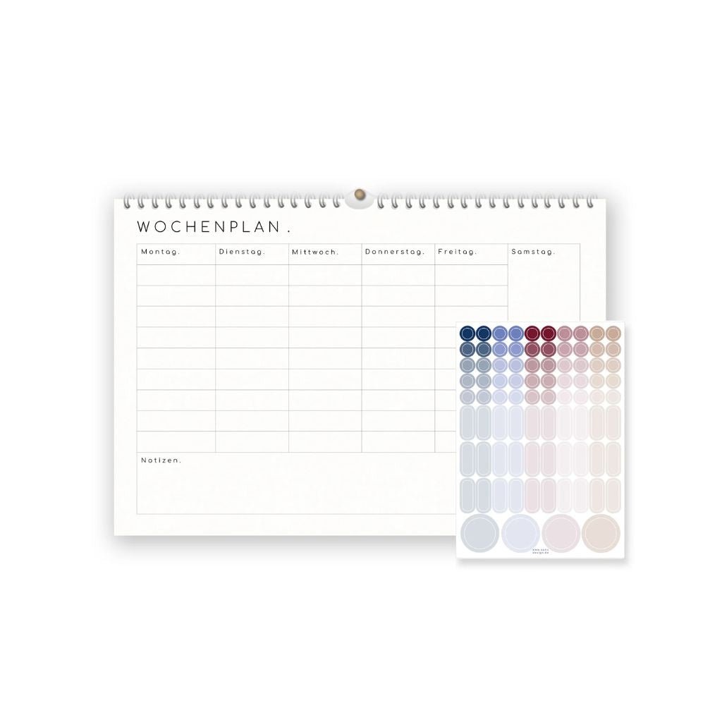 Wochenplaner fürs Wochenbett